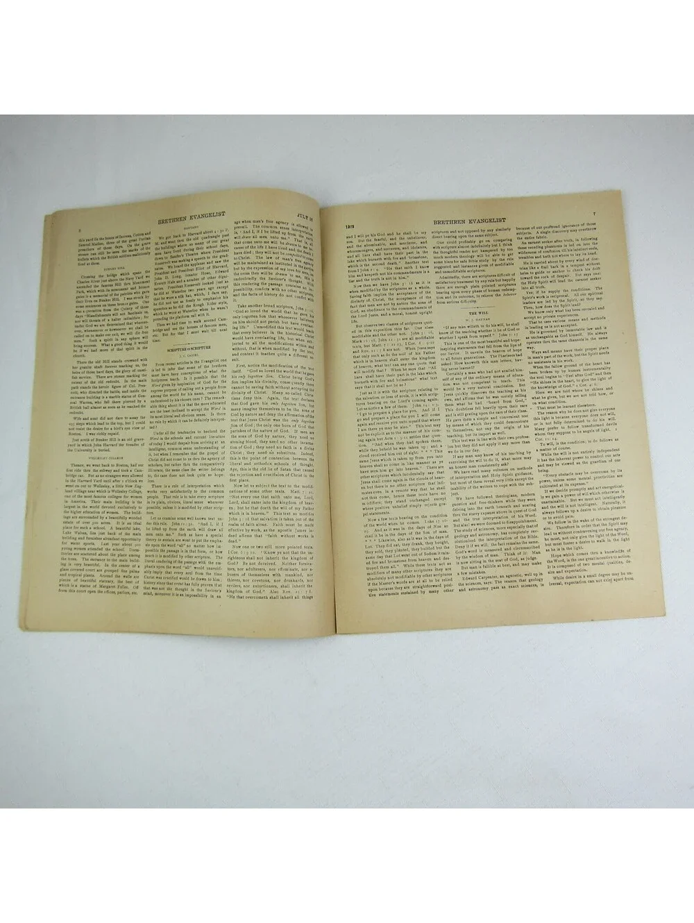 Brethren Evangelist Christian Newspaper Ashland Ohio Antique July 16th 1902 RARE
